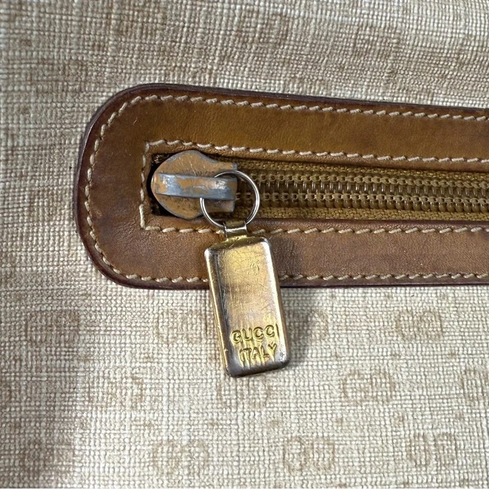 GUCCI Vintage 80’s Micro GG Supreme shoulder bag purse beige neutral - Picture 13 of 13